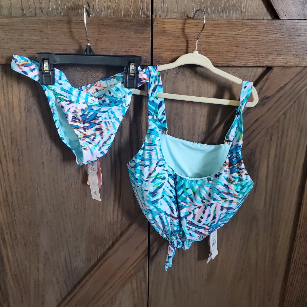 NWT Pilyq Tropical Print Bikini Set